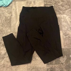 American eagle black curvy leggings with pockets